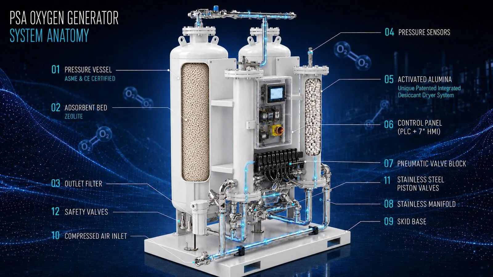 What Is a PSA Oxygen Generator? How It Works, Benefits and Applications