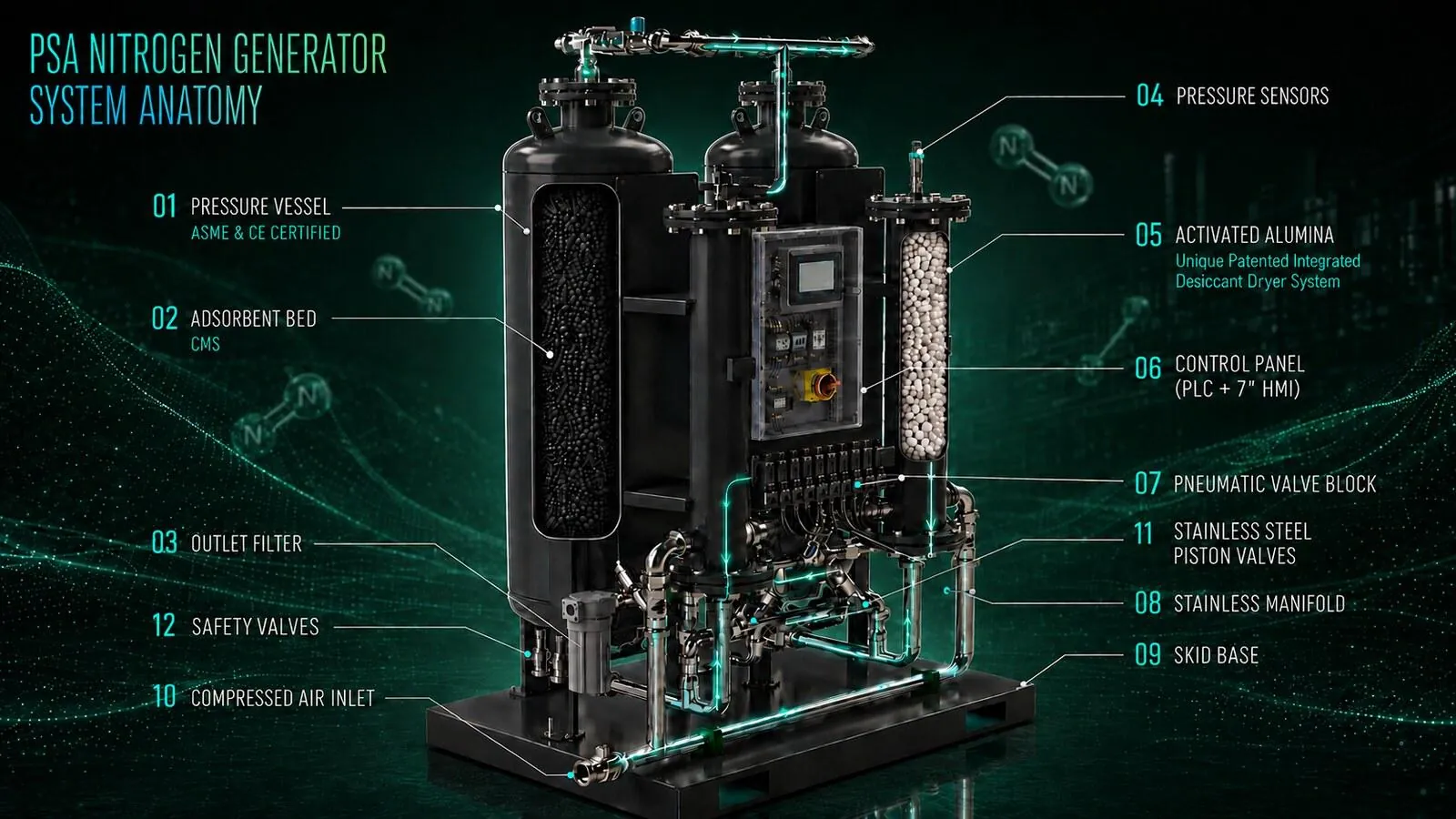 What Is a PSA Nitrogen Generator? How It Works, Benefits and Applications