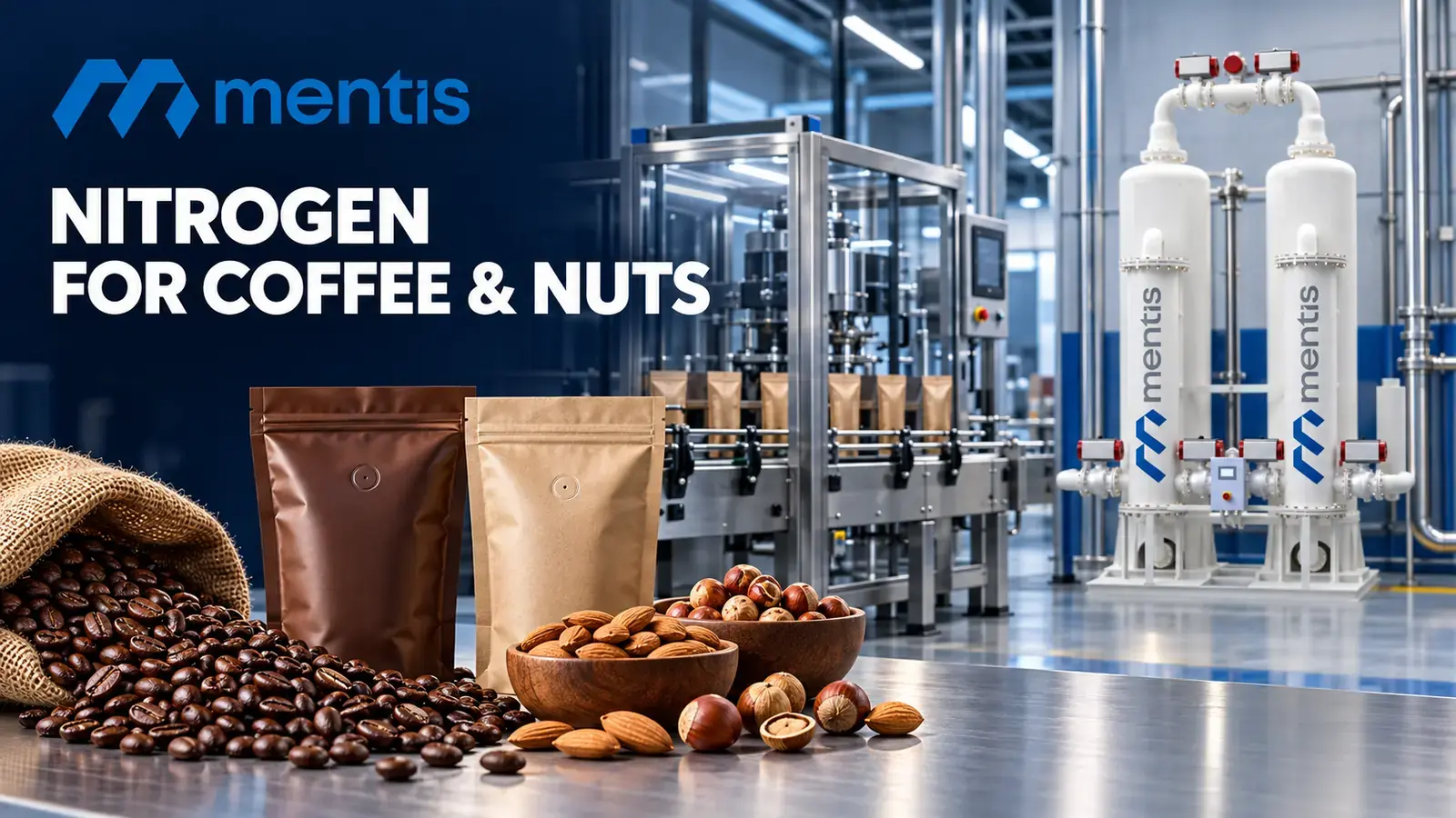 Nitrogen for Coffee and Nut Packaging: Choosing the Right System