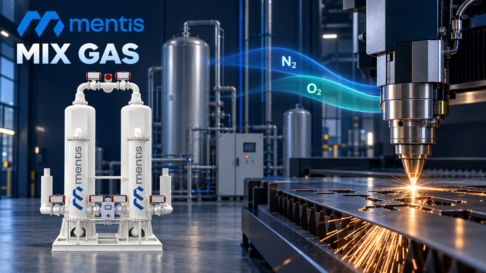 Mixed Gas Generators: The Right Blend for Laser Cutting