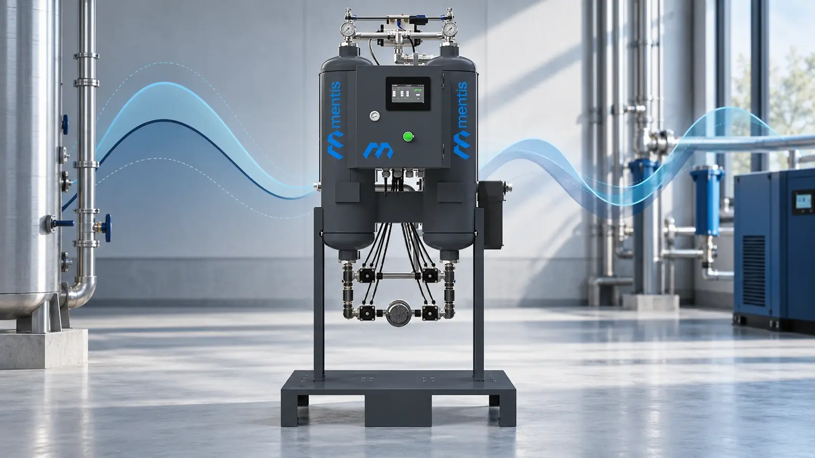 Dew-Point-Dependent Control in Desiccant Dryers