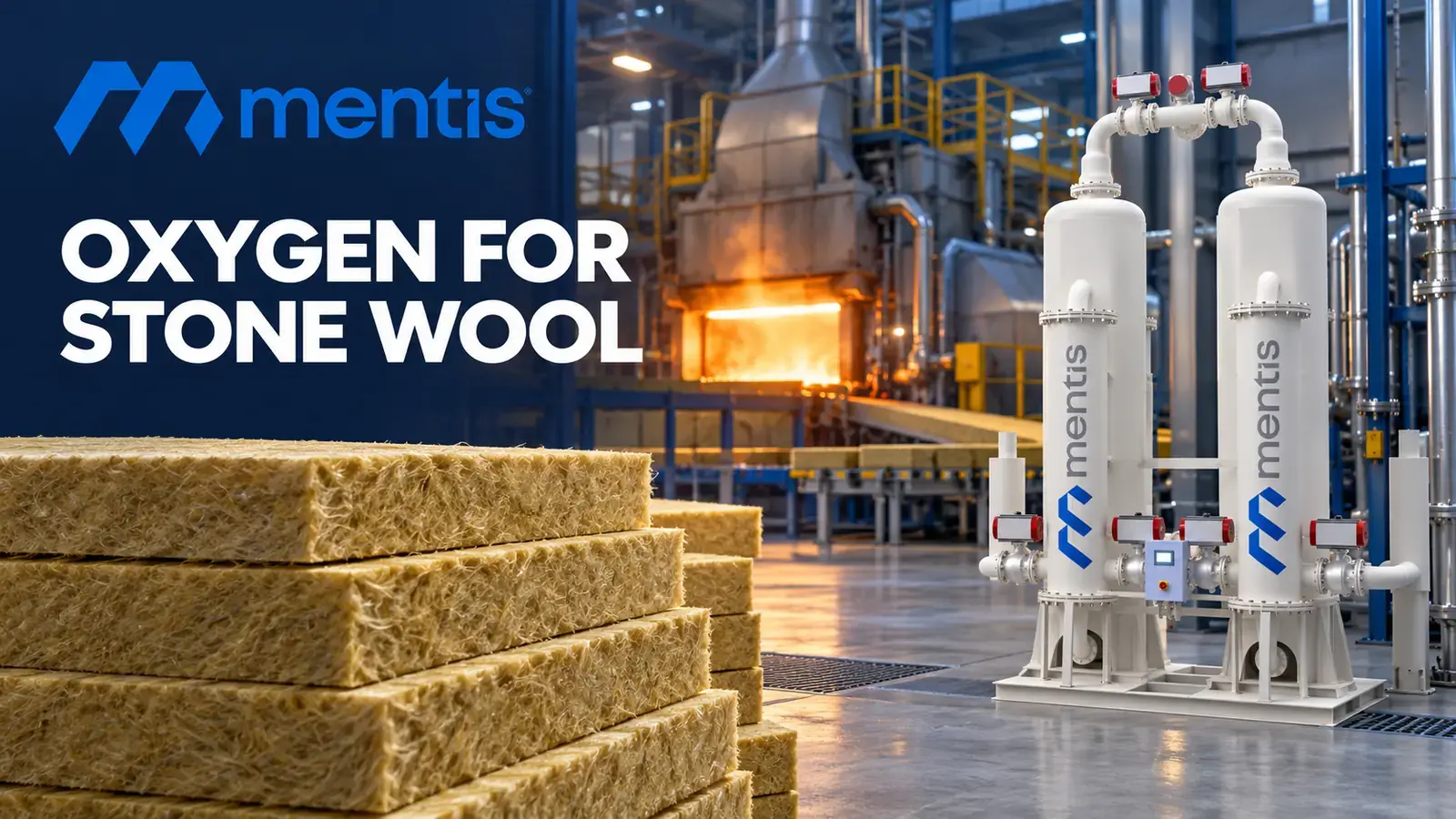 Oxygen for Stone Wool Production: Selecting a Supply for Your Melting Process